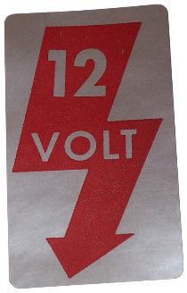 klistremerke 12 Volt vw (ac853941)