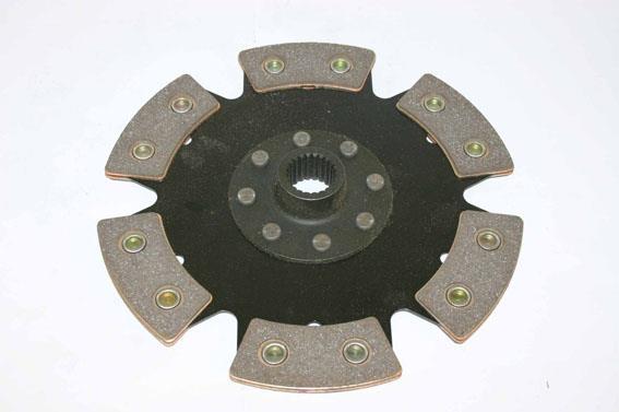 sinterlamell 225mm fast 6-puck hub D (22,2x20) sintret / keramisk