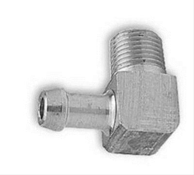 nippel 1/8" NPT x 10mm slangeuttak, 90 grader