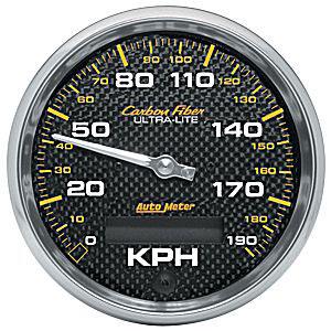 speedometer 86mm 0-190kmh Karbon Fiber elektronisk