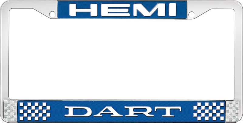 HEMI DART nummerskilt RAMME - BLÅ