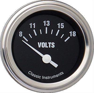 voltmeter, 54mm, 8-18 V, elektrisk