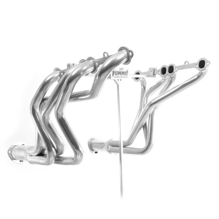 vifte tube, 1 5/8" tube, 3,0" kollektor, full lengde, sølv keramisk belegg