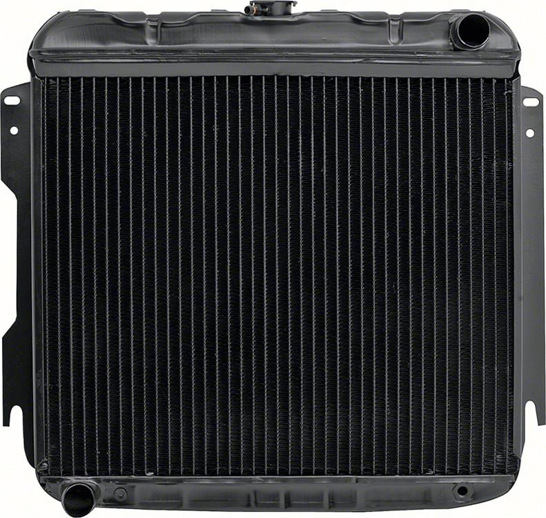 1963-65 MOPAR B-body ERSTATNING 4 RAD KOBBER RADIATOR - 361/383/426 HÅNDBOK