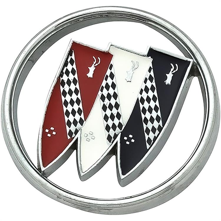 Hood Emblem; Buick TriShield Insignia