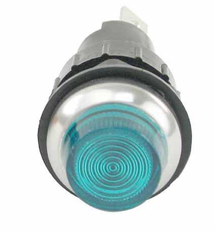 instrumentlampe 22,8mm grønn