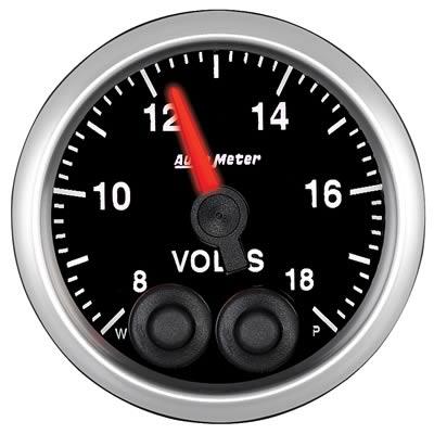 voltmeter, 52mm, 8-18 V, elektrisk