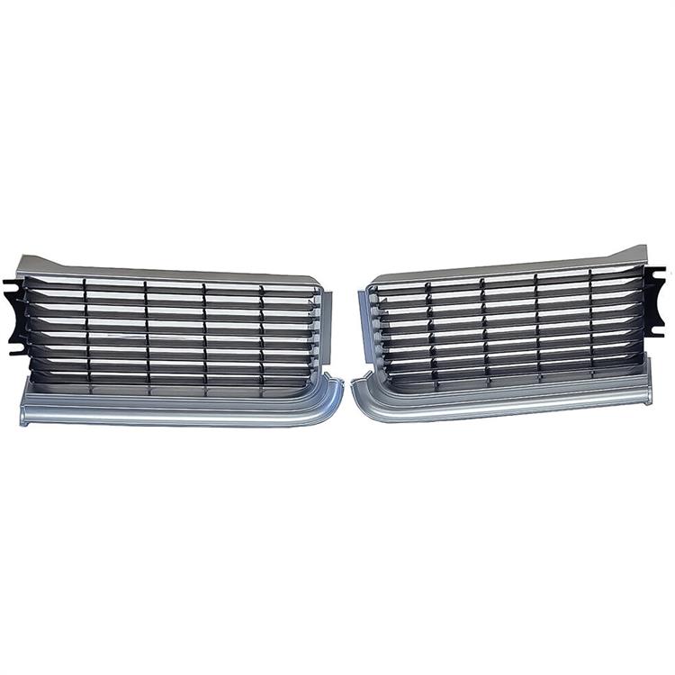 Radiator Grille; Black/Silver