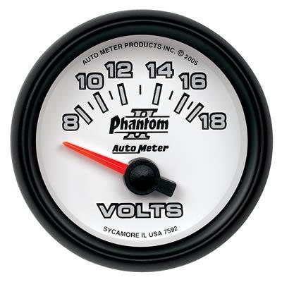 voltmeter, 52mm, 8-18 V, elektrisk