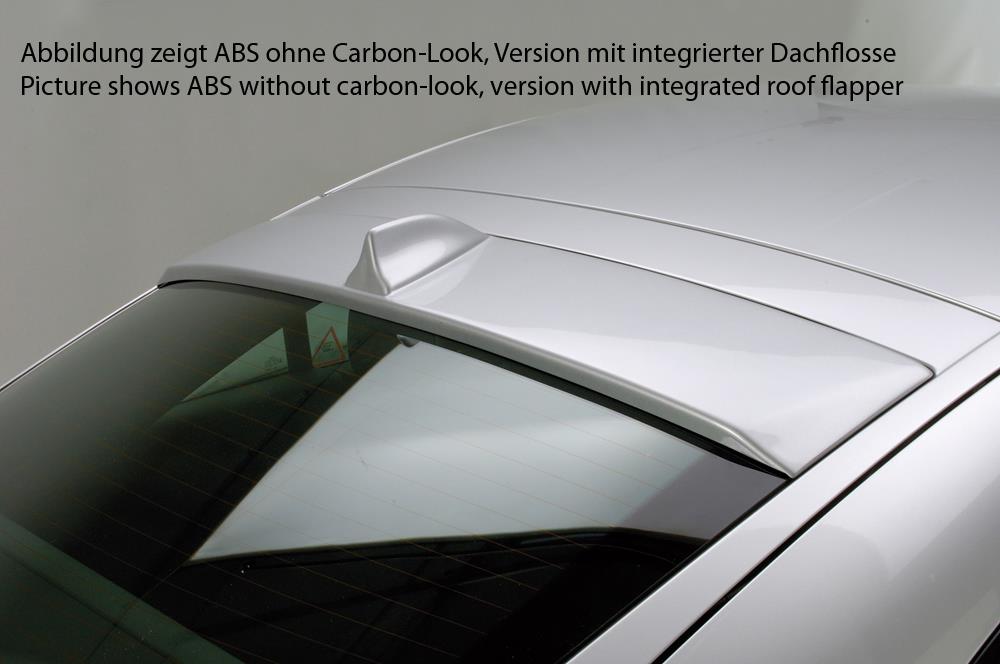 bakrutespoiler abs-plast karbonfiber-look, uten antenne