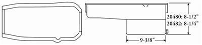 Oljesump, 7 qt, 8.5" dybde