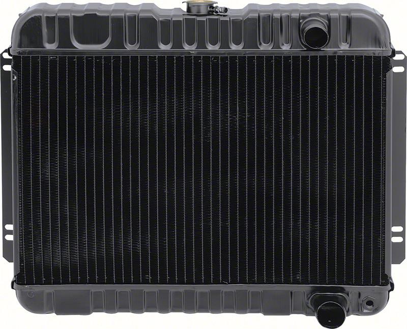 1963-65 CHEVY II/NOVA 8 CYL RADIATOR MT 3 ROW INLET ON PASSENGER SIDE (15-1/2" X 25-1/2" X 2" CORE)