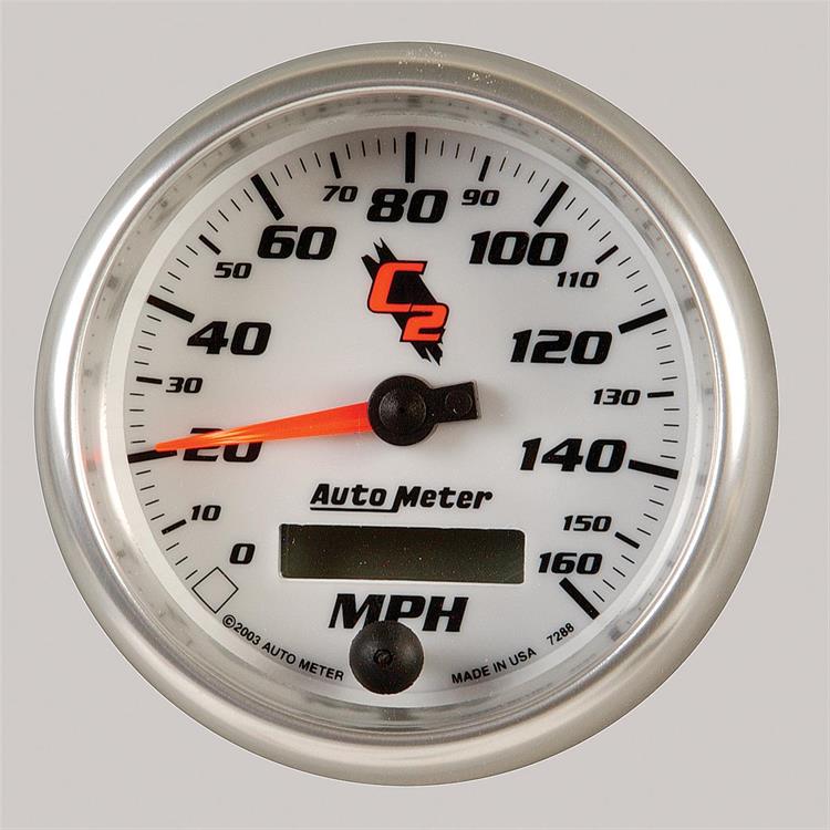 speedometer 86mm 0-160mph C2 elektronisk