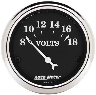 voltmeter, 52mm, 8-18 V, elektrisk