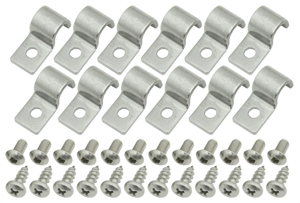 clips 1/4" rör, 12-pack