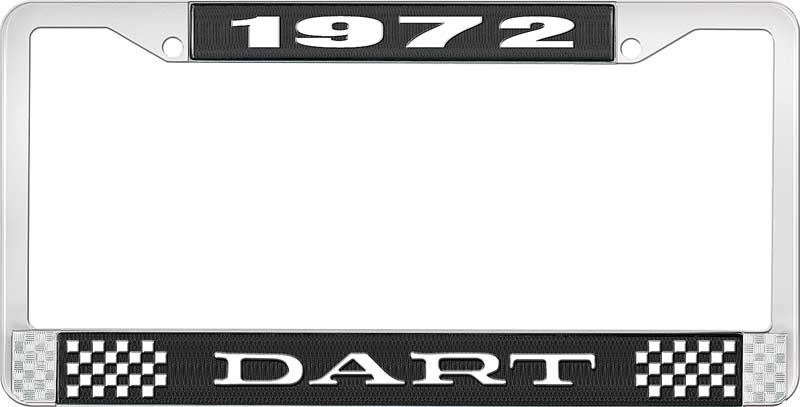 1972 DART nummerskilt RAMME - SVART