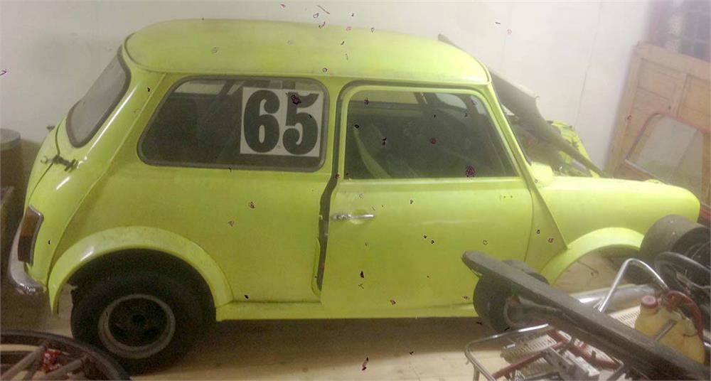 Mini Clubman GT racerbil rustfritt med bow. Ikke forstilling eller motor.