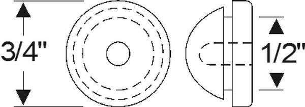 gummiplugg golv, 12,7mm