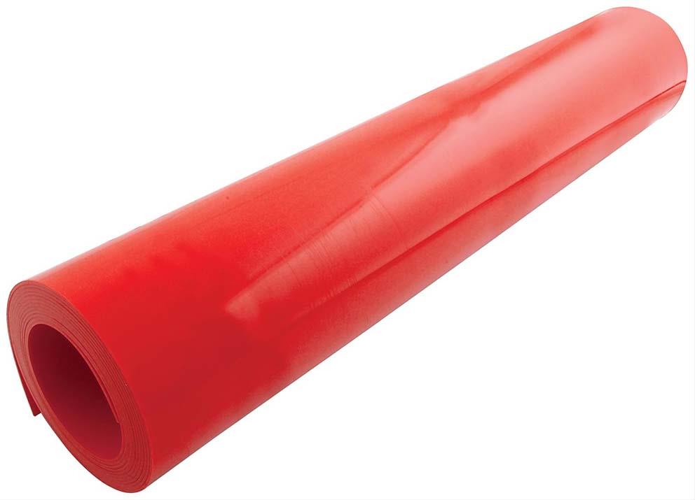 Plastfilm rød 3 m lenge 61 cm avlet 1,8mm tykk