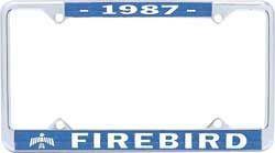 1987 FIREBIRD TILLATELSE RAMMER