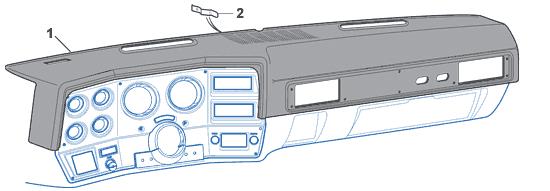 dashbord, svart