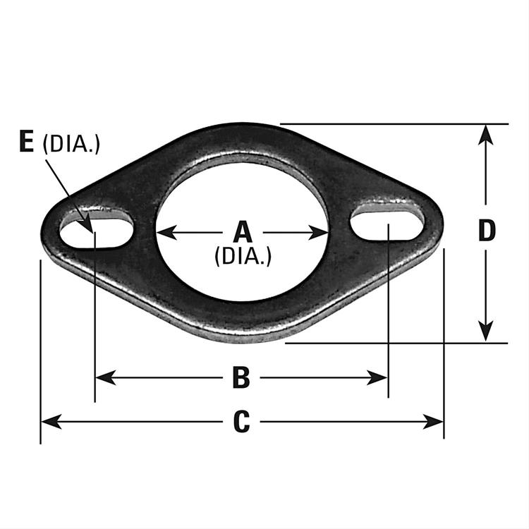 eksos flens 2-hump, 2"