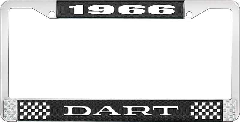 1966 DART nummerskilt RAMME - SVART