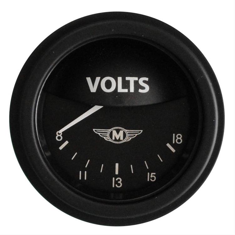 voltmeter, 54mm, 8-18 V, elektrisk