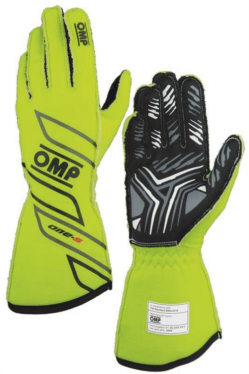 ONE-S GLOVES my2025 FIA 8856-2018 FLUO YELLOW SZ. M