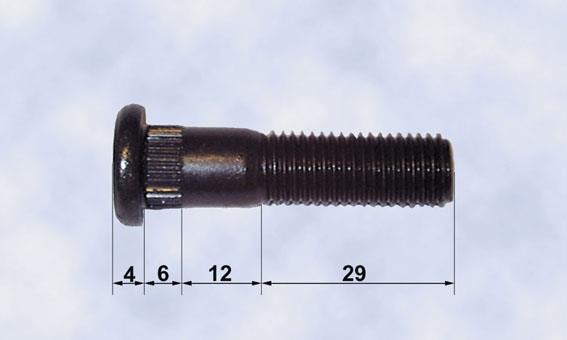 hjulbolt  penner M12x1,5 x 51mm 13,1mm