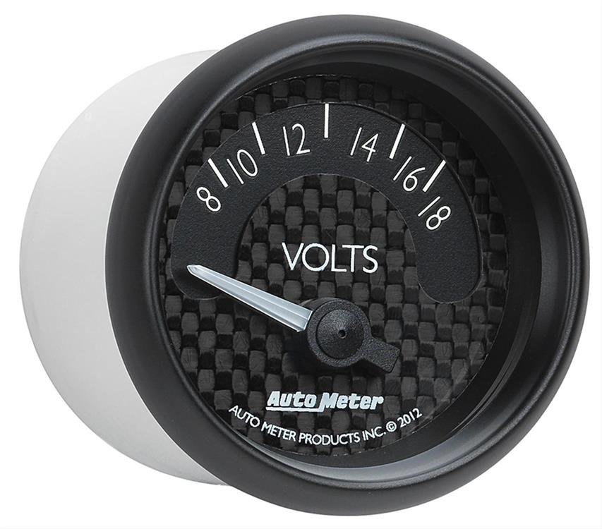 voltmeter, 52mm, 8-18 V, elektrisk