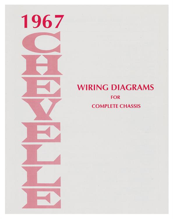 verkstadshandbok "Wiring Diagrams", Chevelle & El Camino 1967