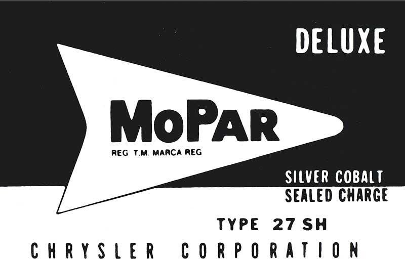 batteridekal Mopar