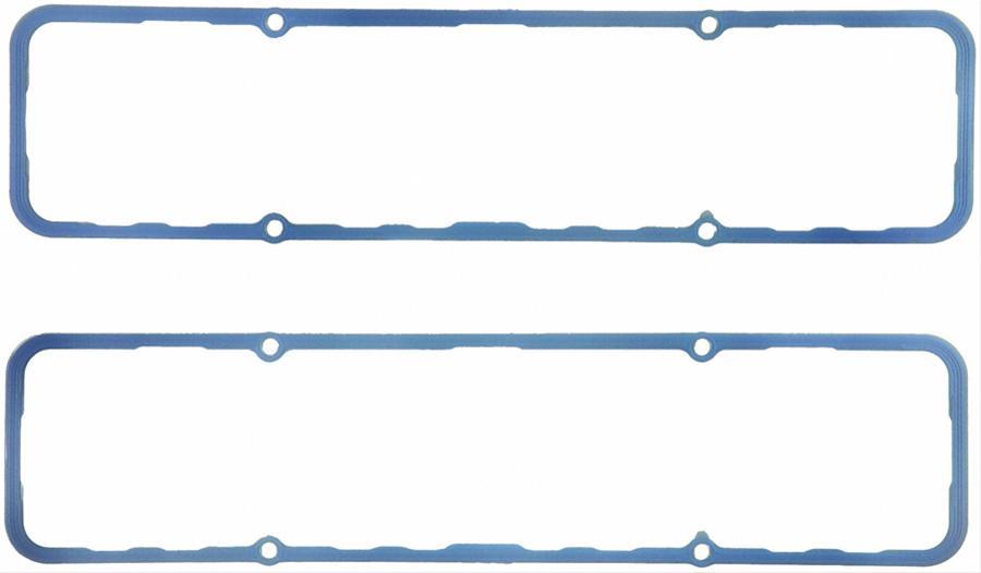 ventilkåpspakningar Valve Cover Gaskets, Molded Silicone Rubber, Rubber with Steel Core, Chevy, Small Block, Pair