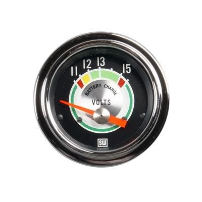 voltmeter, 52mm, 10-16 V, elektrisk