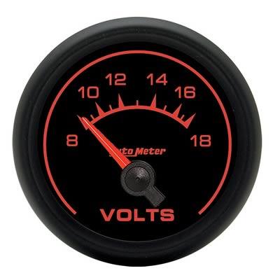 voltmeter, 52mm, 8-18 V, elektrisk