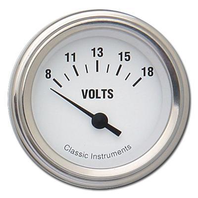 voltmeter, 54mm, 8-18 V, elektrisk