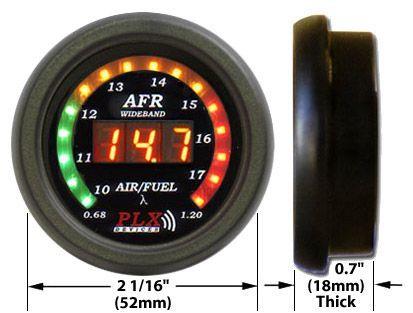 blanding måler / lamdamåler bredbånd 0-5V, 52mm (2 1/16") AFR
