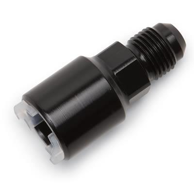 adapternippel fuelrail, 3/8" x AN6 svart