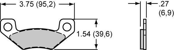 bremseklosser, Sintret metallisk SM, 4508