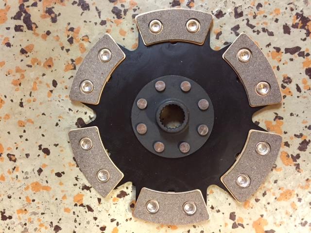 sinterlamell 215mm fast 6-puck hub OG (23,8x22) sintret / keramisk