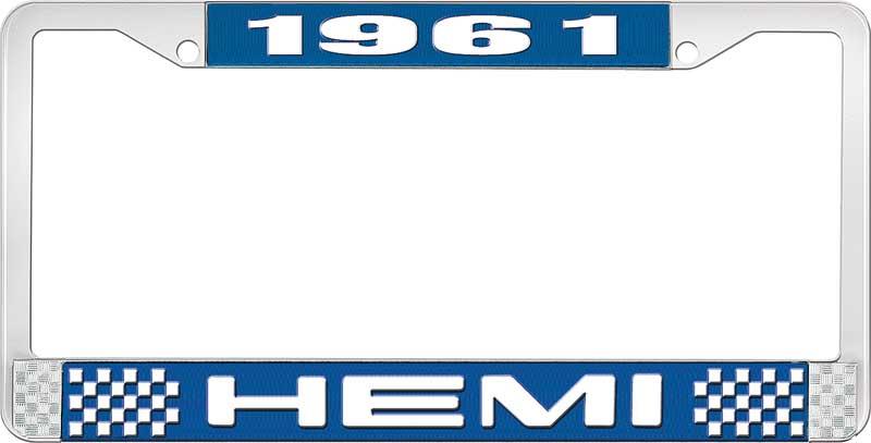 1961 HEMI nummerskilt RAMME - BLÅ