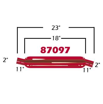 lyddemper, 2" i / 2" ut, runde