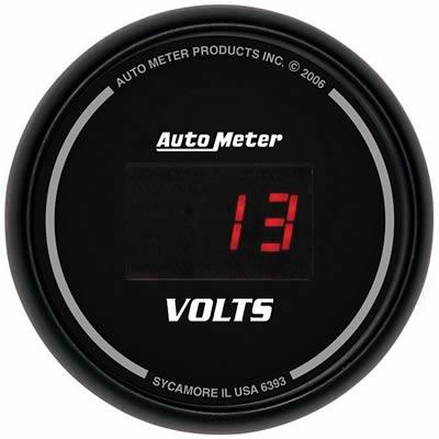 voltmeter 52mm 8-18 Volt sport-comp Digitalt