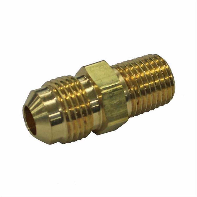 adapter 45 grader AN6 mann til 1/4" NPT mann, messing