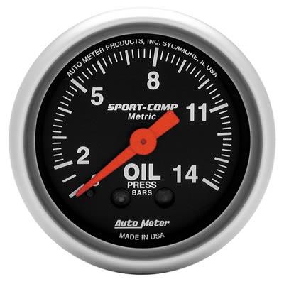 oljetrykkmåleren, 52mm, 0-14 kg/cm2, mekanisk