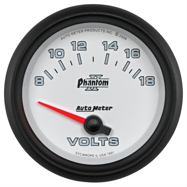 voltmeter, 67mm, 8-18 V, elektrisk