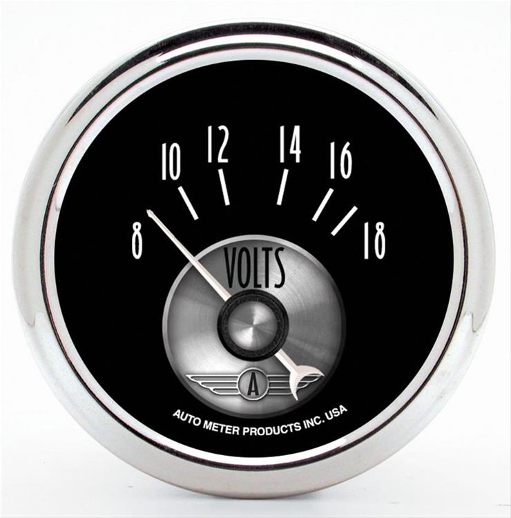 voltmeter, 52mm, 8-18 V, elektrisk