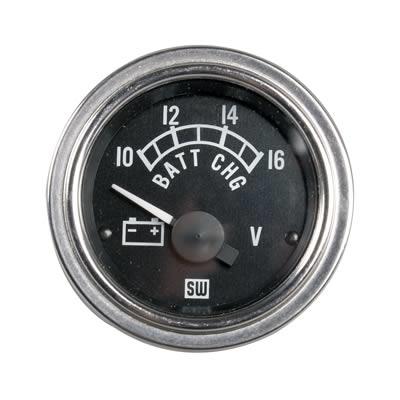 voltmeter, 52mm, 10-16 V, elektrisk