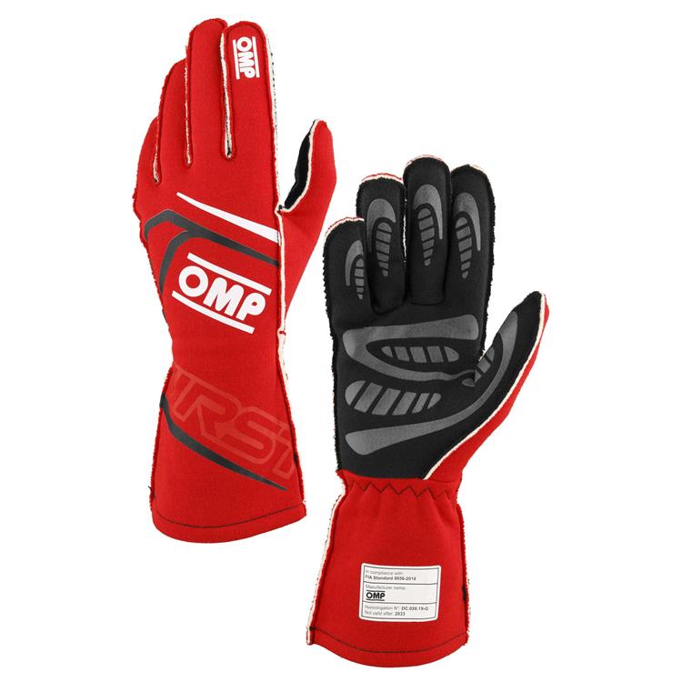 FIRST GLOVES FIA 8856-2018 MY2025 RED SZ. XS